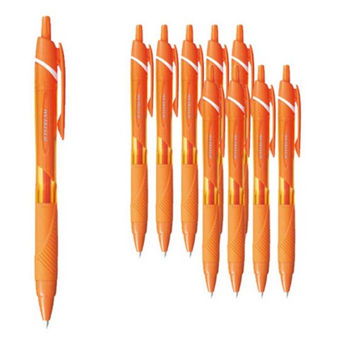 제트스트림 유성볼펜 SXN-150C-05 0.5mm, 오렌지, 10개
