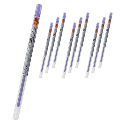 스타일핏 젤잉크 리필심 0.28mm UMR-109, 바이올렛, 10개