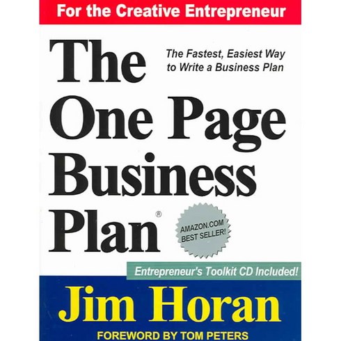 The One Page Business Plan for the Creative Entrepreneur: Start With a Vision Build a Company!, One Page Business Plan Co