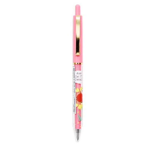 무민 골드 라인 볼펜 0.7mm, 핑크, 1개