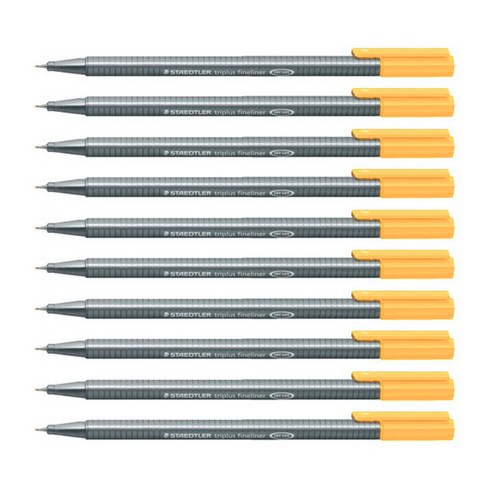 스테들러 트리플러스 화인라이너 334 수성펜 0.3mm, 430peach, 10개