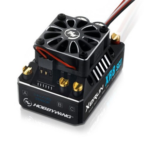 HOBBYWING HW30113301 XeRun XR8 SCT Sensored Brushless ESC 140A RC변속기, 혼합 색상, 1개