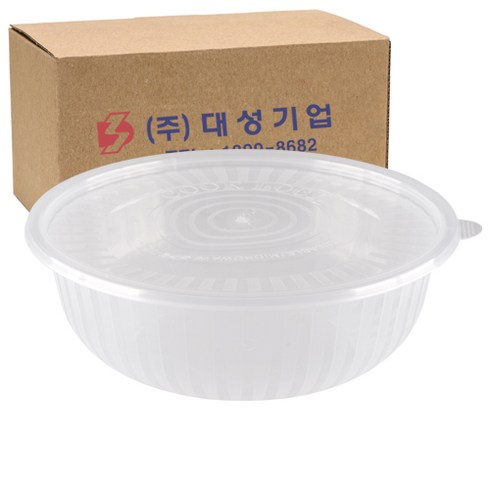 쿡앤락 사출 냉면용기 대 1.5L 투명 세트, 100개입, 1개