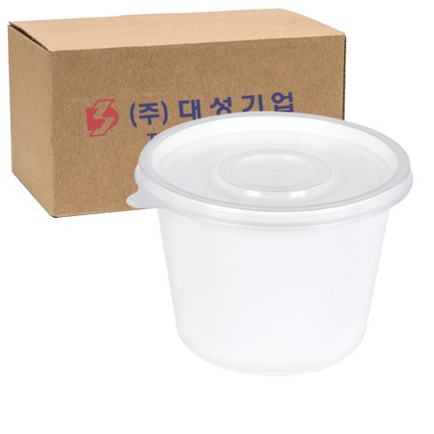 쿡앤락 사출 국물용기 95파이 백색 세트, 500개입, 1개