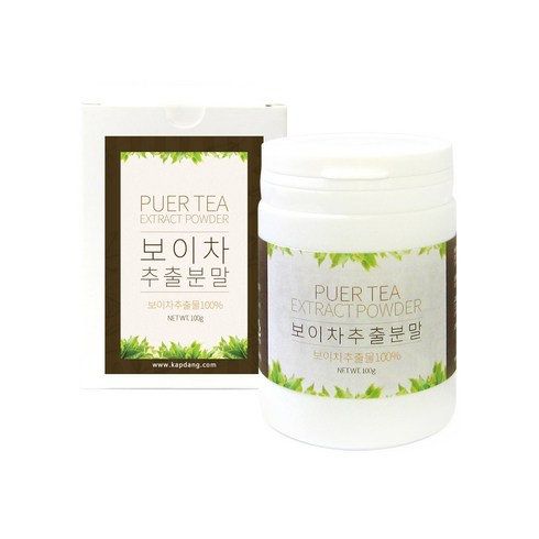 갑당약초 보이차 추출물 분말 고급형, 100g, 1개, 1개