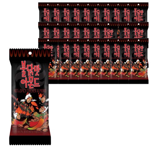 탐스팜 불닭맛 아몬드, 30g, 72개
