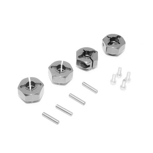 GPM AXIAL SMT10 ALUMINIUM Hex Adaptors 12mm 4p 세트, GS, 1세트