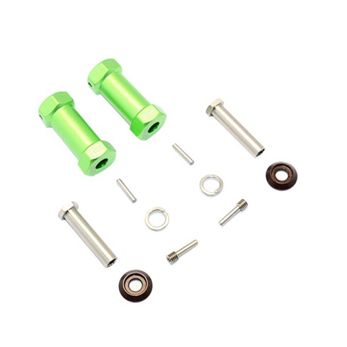 GPM ALUMINIUM Wheel Hex Adapters 29mm Width Use For 4mm Thread Wheel Shaft & 5mm Hole Wheel 1pr set, G, 1세트