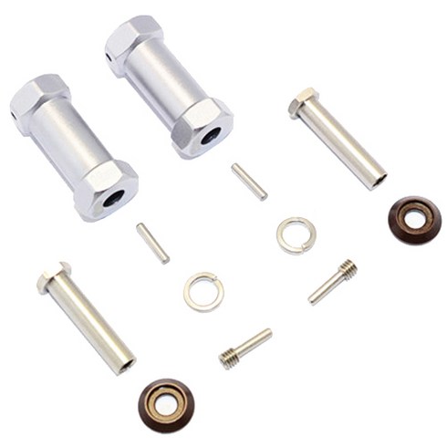 GPM ALUMINIUM Wheel Hex Adapters 29mm Width Use For 4mm Thread Wheel Shaft & 5mm Hole Wheel 1PR RC 휠 액세서리, GS, 1세트