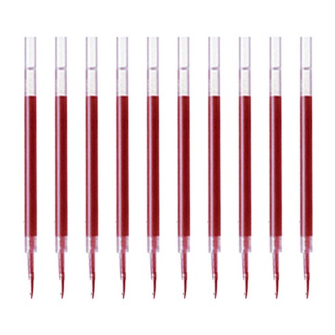 제브라 리필 UK 볼펜심 0.7mm, 레드, 10개