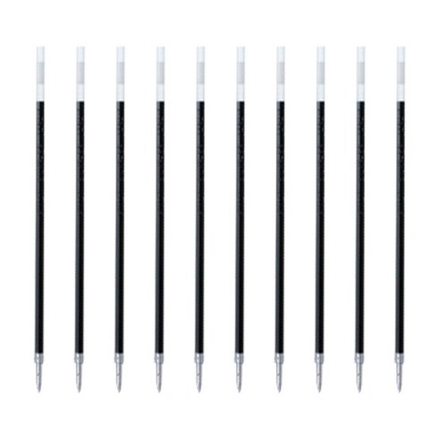 제브라 리필 4C 볼펜심 0.7mm, 블랙, 10개