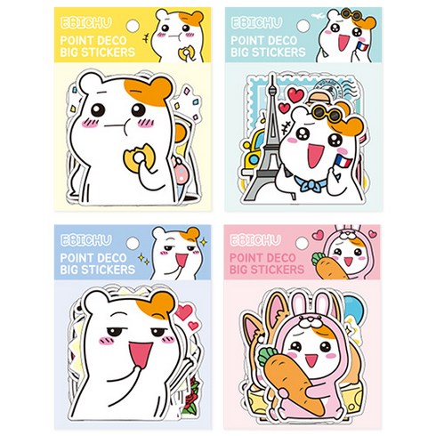 아이비스 에비츄 왕데코스티커 EB, 랜덤 발송, 4개입