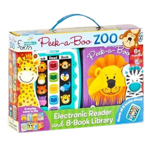 Me Reader Junior & 8 Books Library : Peek-a-Boo Zoo 피카부 까꿍 동물원 미리더 주니어 사운드북, phoenix