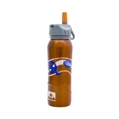 나탄 스틸 스포츠 물통 + 스트로우 2p, 철인 3종 브라운, 700ml, 1개