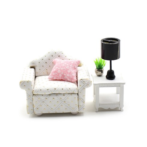 아트조이 DIY 미니어처 홈퍼니싱 Single Sofa Set C, 혼합 색상, 1세트