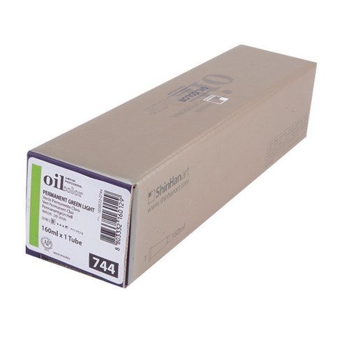 신한화구 전문가 유화물감 B 744 퍼머넌트 그린 라이트, 160ml, 1색
