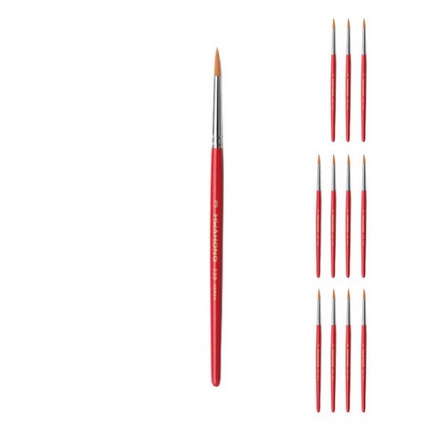 화홍 세필붓 320R, 3호, 12개