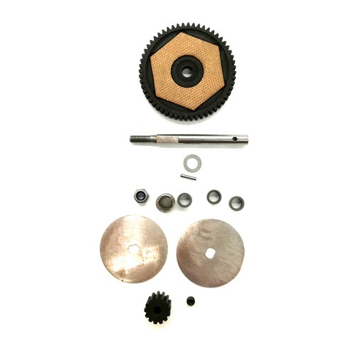 TFL Transmission 56T/13T 32Pitch Metal Gear Set RC기어 RC9100, S + GD + BK, 1세트