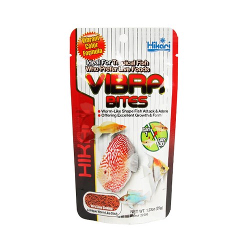 히카리 바이브라 바이트 관상어 사료, 1개, 35g