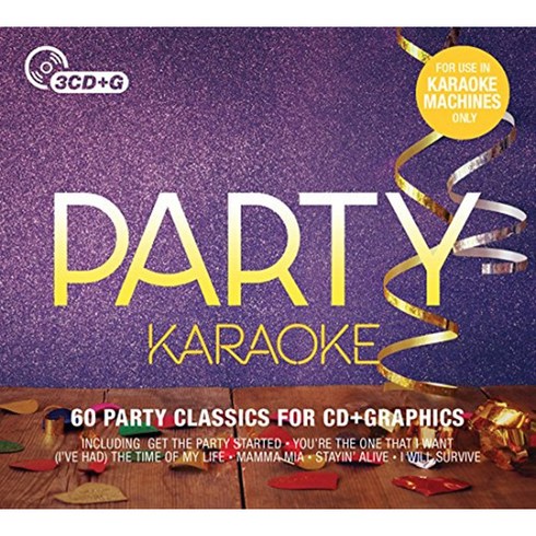 VARIOUS ARTISTS - PARTY KARAOKE EU수입반, 3CD + Graphics