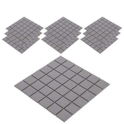 데코파라 DIY용 모자이크타일 306 x 306 mm, TY48-GRAY, 10개