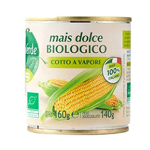 비비베르데 유기농 스위트콘 통조림, 160g, 1개
