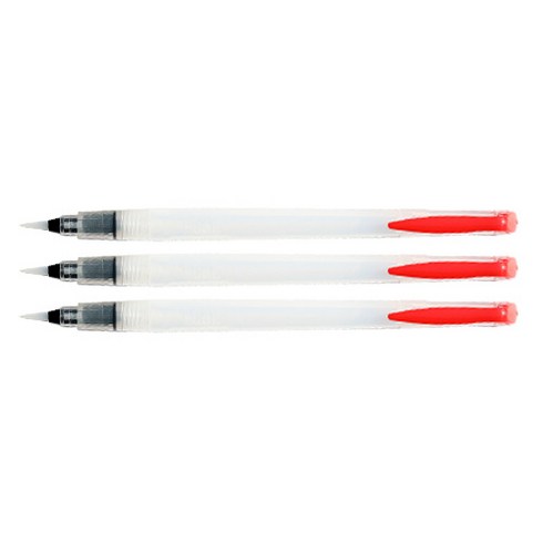 풀컬러즈 간편한 워터브러쉬, 직경 5mm x 길이 15mm, 3개