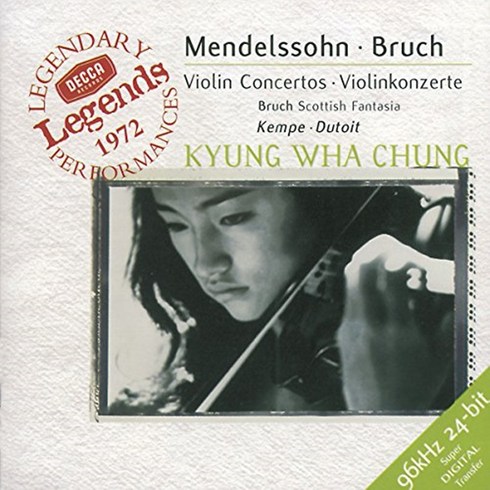 FELIX MENDELSSOHN/ MAX BRUCH - VIOLIN CONCERTOS/ 정경화 유럽수입반, 1CD