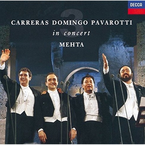 JOSE CARRERAS/ PLACIDO DOMINGO/ LUCIANO PAVAROTTI - IN CONCERTO/ ZUBIN MEHTA EU수입반, 1CD