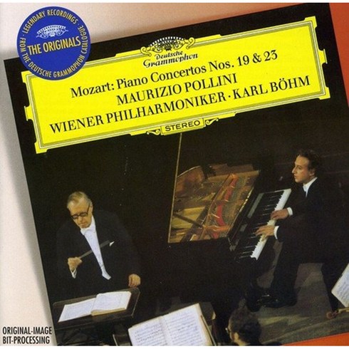 WOLFGANG AMADEUS MOZART - PIANO CONCERTOS NOS 19 & 23 / MAURIZIO POLLINI KARL BOHM THE ORIGINALS EU수입반