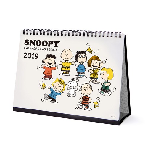 스누피 캘린더 캐시북 2019 : Snoopy calendar cash book 가계부 + 탁상달력, 솜씨컴퍼니