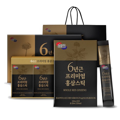 참말 6년근 프리미엄 홍삼스틱 선물세트, 12ml, 1세트, 30회분