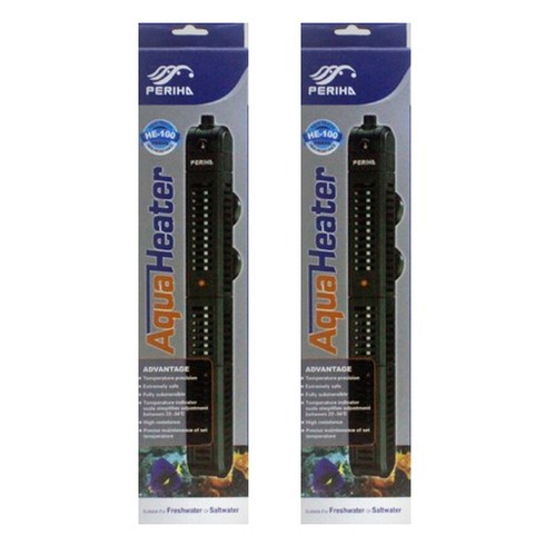 페리하 럭셔리 수족관 히터 HE-100W, 2개