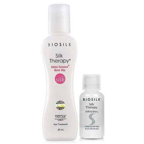 실크테라피 샤인에센스 플러스 로즈힙 헤어에센스 65ml + 오리지날 15ml, 1개, 65 mL + 15 mL