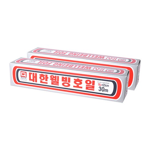 대한웰빙은박접시 호일, 30m, 2개