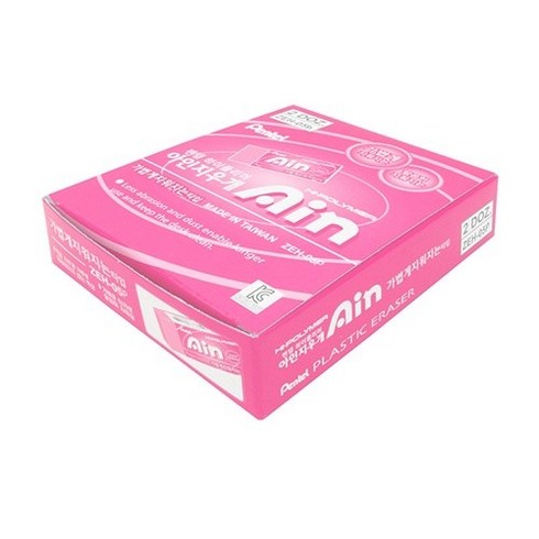 펜텔 하이폴리머 아인지우개 컬러에디션 ZEH-05P, 분홍, 24개