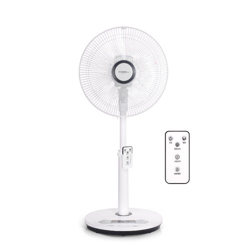대웅모닝컴 미세풍 발터치 좌석용 리모컨 선풍기 35cm(14인치), DWF-FR1410