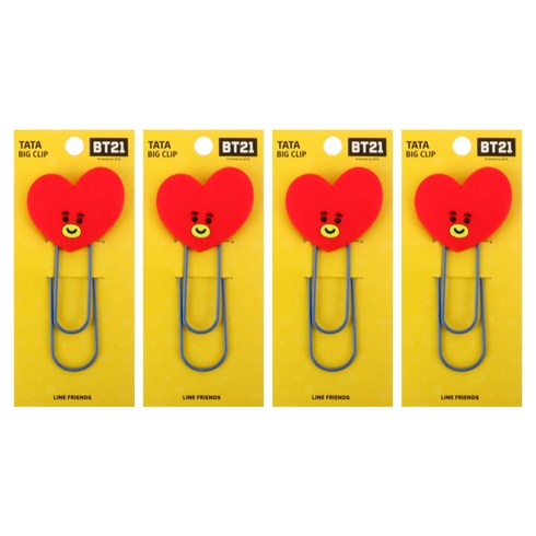 라인프렌즈 BT21 빅클립 타타, 1개입, 4개