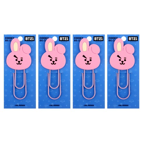 라인프렌즈 BT21 빅클립 쿠키, 1개입, 4개
