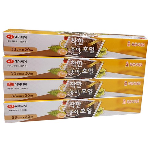 착한식재료 종이호일, 20m, 1개입, 4개