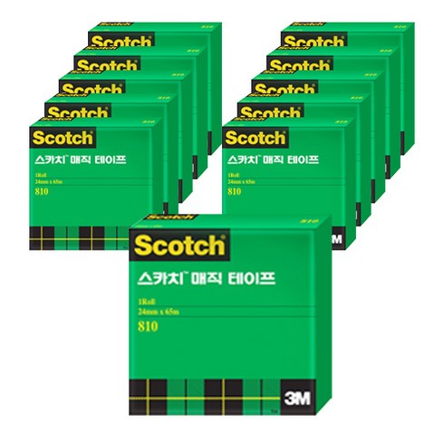 스카치 매직 테이프 리필 18mm x 15m, 11개