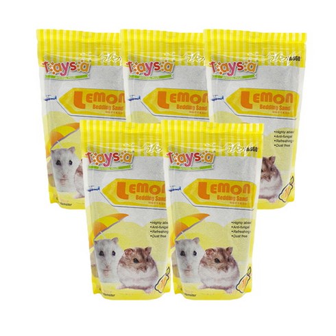 초록끈 테이사 벤토나이트 화장실모래 레몬 5p, 1개