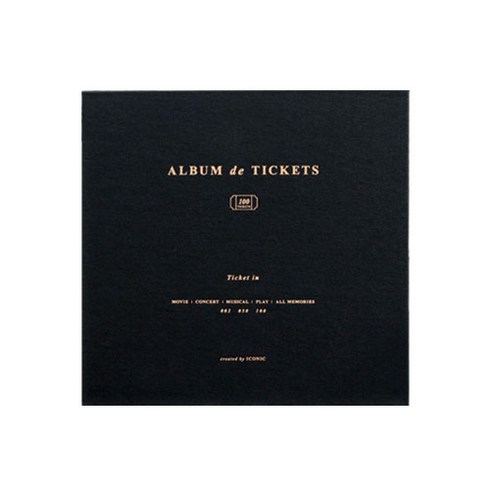 아이코닉 티켓인 v4 티켓앨범, BLACK, 50매, 1개