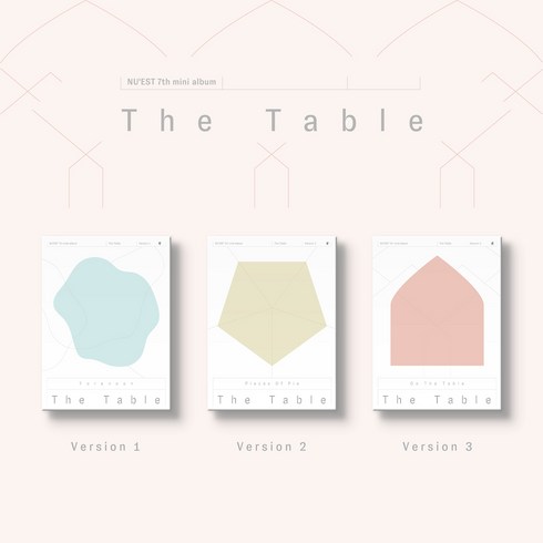 뉴이스트 - THE TABLE 7집 미니앨범 3종 세트 합본