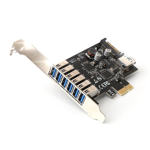 넥스트유 USB 3.0 7포트 PCI-Express 확장카드 PC용 NEXT-407NEC LP, 1개