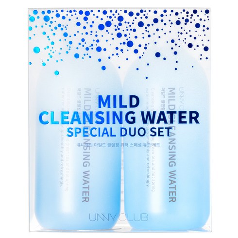 유니클럽 마일드 클렌징워터 스페셜 듀오 세트, 300ml, 2개