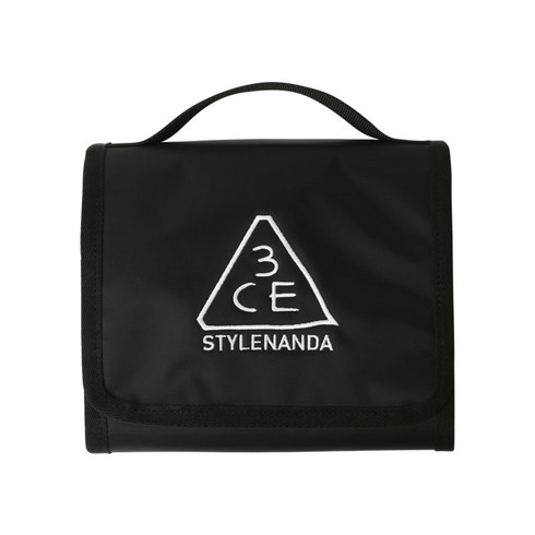 3CE 워시 백 브러쉬 파우치 스몰, BLACK, 1개