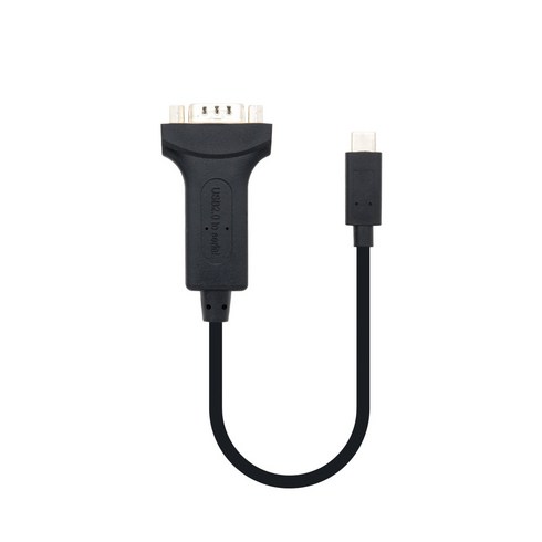 컴스 스마트폰 USB C타입 to RS232M 시리얼 케이블 20cm, WT745, 1개
