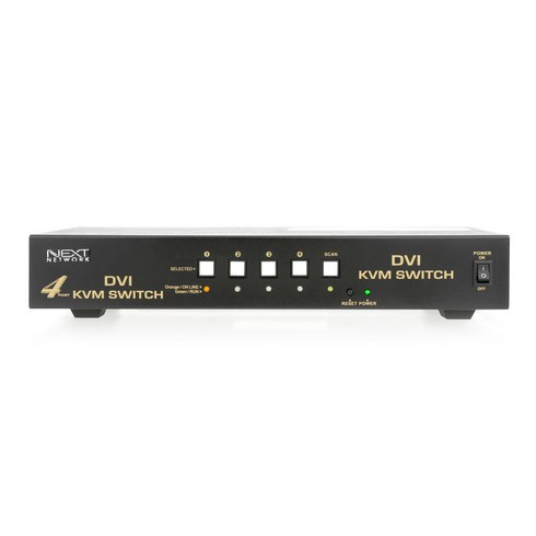 넥스트유 4:1 USB DVI KVM 스위치, NEXT-7304KVM-DVI, 1개