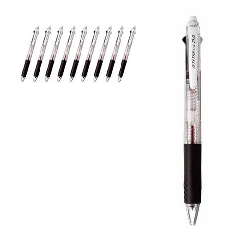 제트스트림 2 앤 1 멀티펜 MSXE3-500 0.7mm, 투명 T, 10개